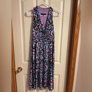 Purple polka dot dress